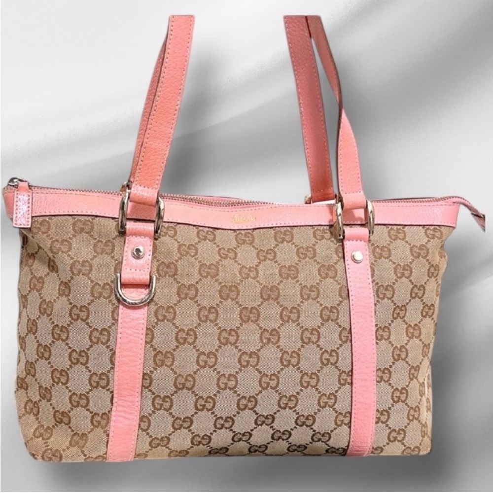 Gucci Pink Monogram Tote